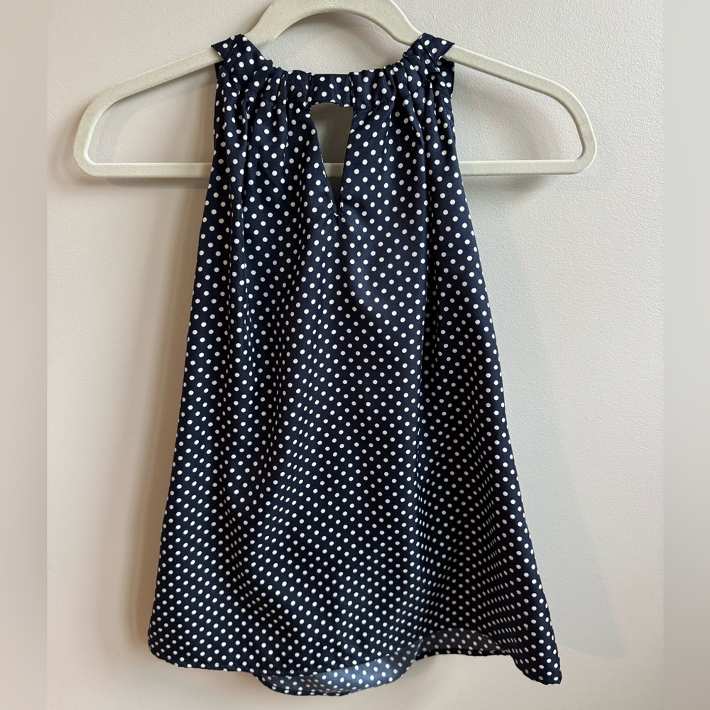 The Limited Navy Halter Tank Top